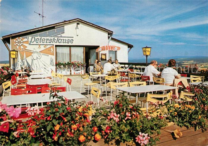 Grossbuechlberg Ausflugsgaststaette Petersklause Terrasse