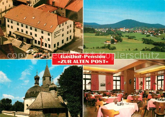 Bischofsmais Gasthof Pension Zur Alten Post Gaststube Panorama