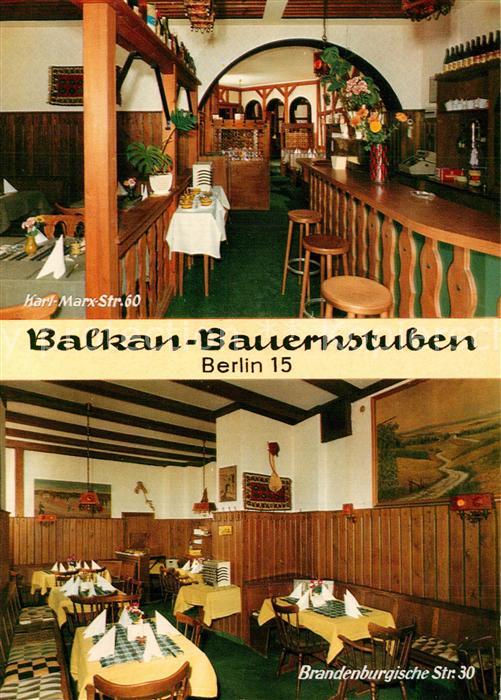 Berlin Balkan Bauernstuben Bar Gaststube