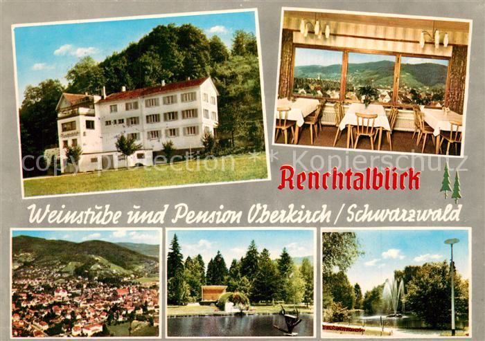 Oberkirch Baden Weinstube Pension Renchtalblick Gaststube Panorama