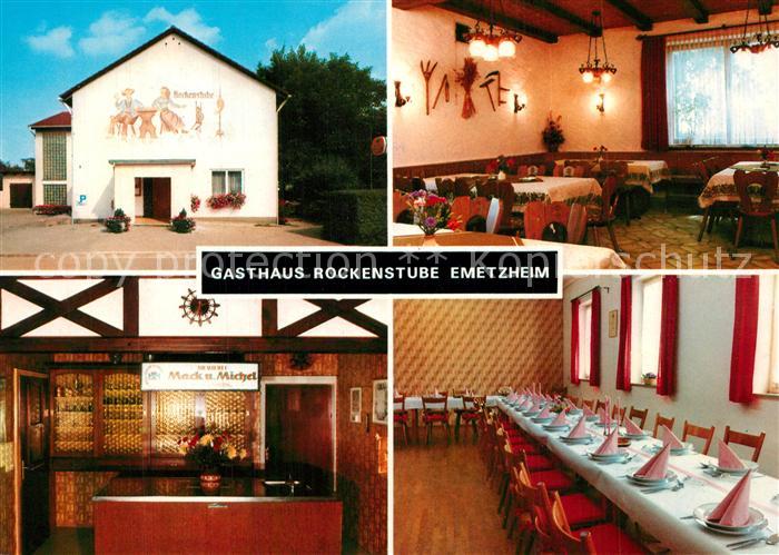 Emetzheim Gasthaus zur Rockenstube Theke Gastraeume