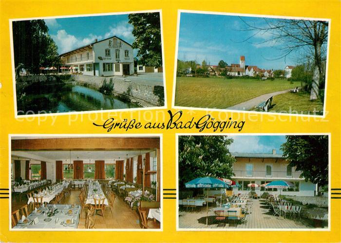 Bad Goegging Cafe Eisvogel Speisesaal Gartenterrasse