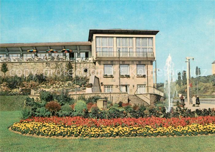 Nordhausen Thueringen HO Gaststaette Stadt Terrasse