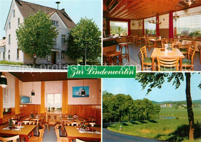 Kuerten Restaurant Zur Lindenwirtin Gastraeume Panorama