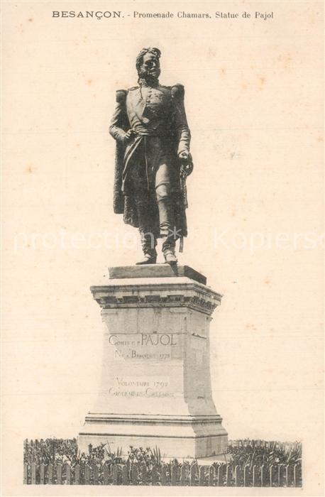 Besancon Doubs Promenade Chamars Statue de Pajol Monument