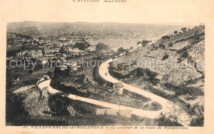 Villefranche-de-Rouergue Le contour de la Route de Rieupeyroux