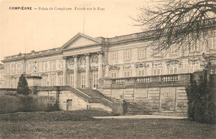 Compiegne Oise Palais de Compiège facade sur le parc