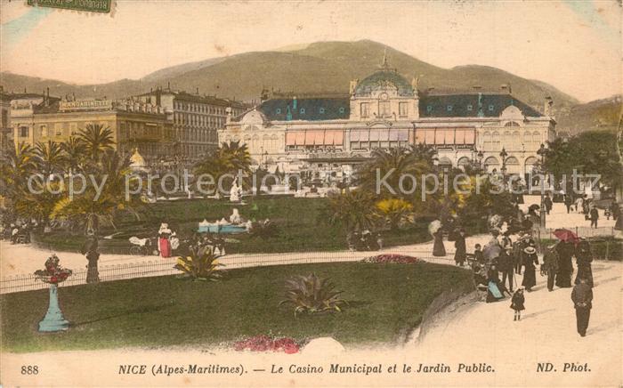 Nice Alpes Maritimes Casino Municipal et le Jardin Public