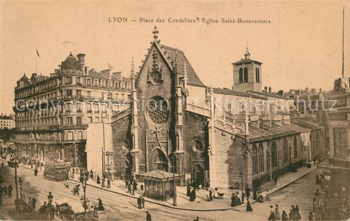 Lyon France Place des Cordeliers Eglise Saint Bonav