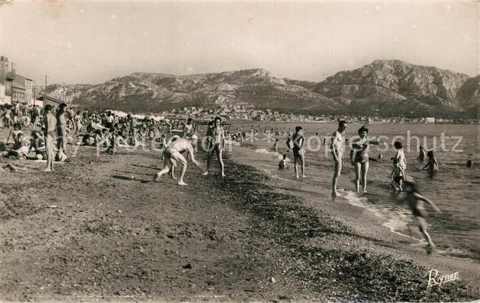 Marseille Bouches-du-Rhone La plage et Montagnes