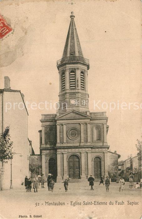 Montauban Tarn-et-Garonne Eglise Saint Etienne du Faub. Sapiac