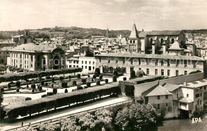 Castres Tarn Vue panoramique sur le Musee Goya Jardi