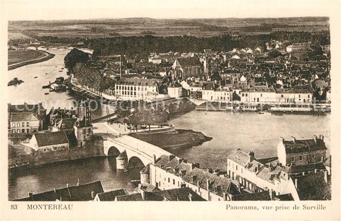 Montereau-Fault-Yonne Panorama vue prise de Surville