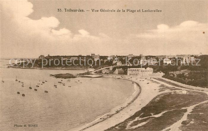 Trebeurden Vue Generale de la plage et Lankerellec