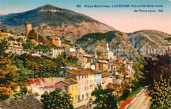 Luceram Vue prise de la Route de Peira cava