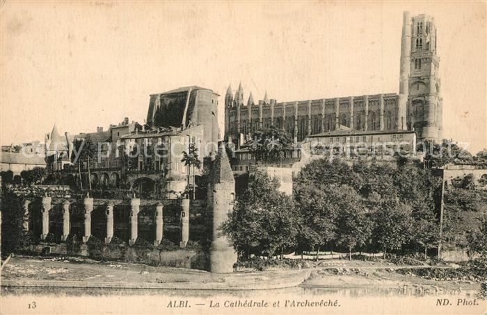 Albi Tarn Cathedrale et l'Archevêché