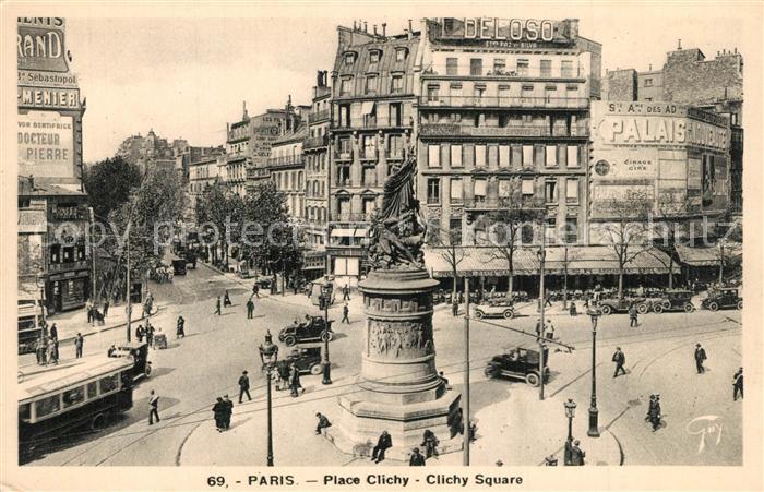 Paris Place Clichy Monument