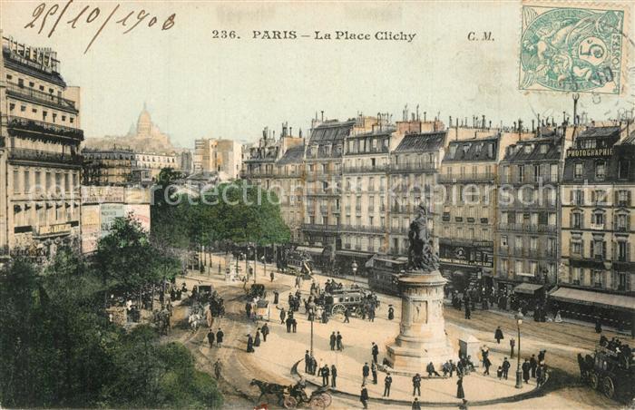 Paris Place Clichy Monument