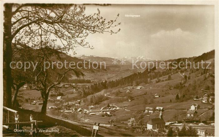 Oberstaufen Panorama Weissachtal Alpen