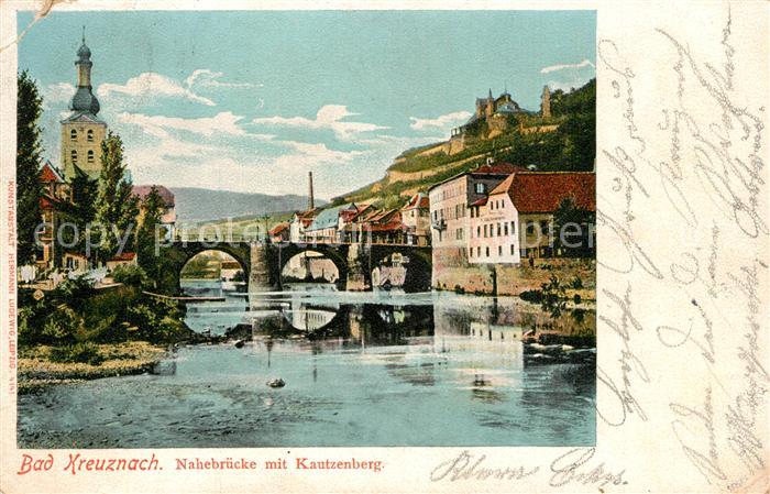 Bad Kreuznach Nahebruecke mit Kautzenberg