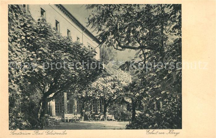 Bad Gleisweiler Sanatorium Kupfertiefdruck