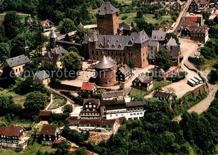 Burg Wupper Schloss Burg Wahrzeichen des Bergischen Landes Fliegeraufnahme