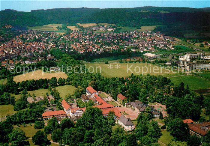 Bad Driburg im Eggebirge suedlicher Teutoburger Wald Fliegeraufnahme