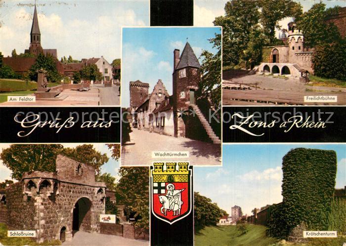 Zons Feldtor Kirche Wachtuermchen Freilichtbuehne Kroetschenturm Schlosskirche W