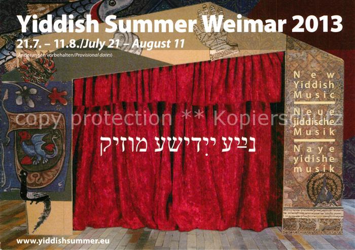 Weimar Thueringen Yiddish Summer Neue jiddische Musik Konzert Theater
