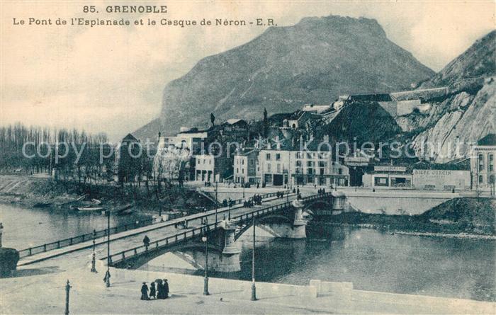 Grenoble Le Pont de l’Esplanade et le Gasque de