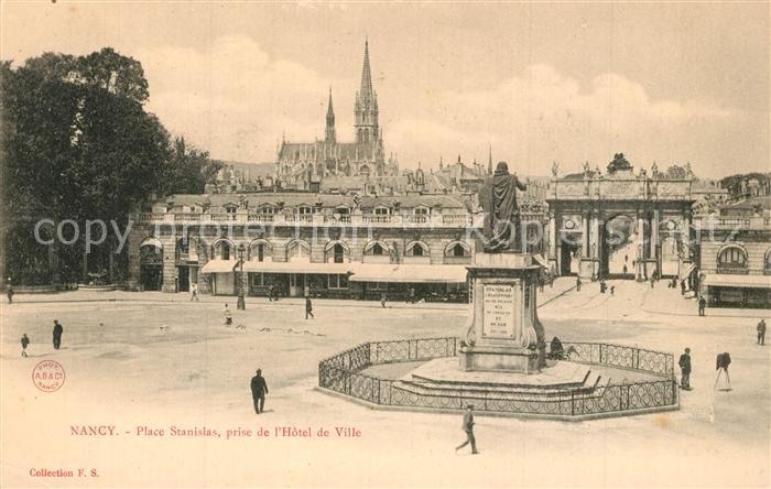Nancy Lothringen Place Stanislas prise de l’Hotel de Ville