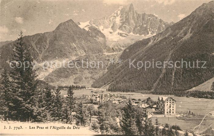 Les Praz et l’Aiguille du Dru