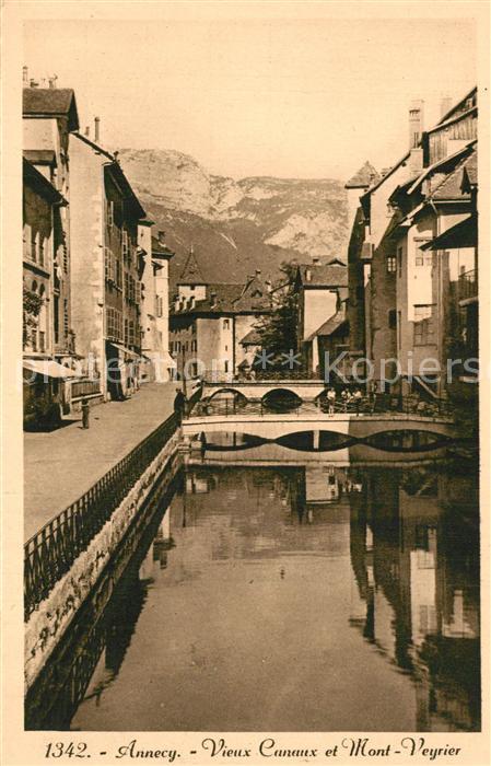 Annecy Haute-Savoie Vieux Canaux et Mont Veyrier