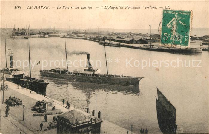Le Havre Le Port et les Bassins l’Augustin Normand sortant