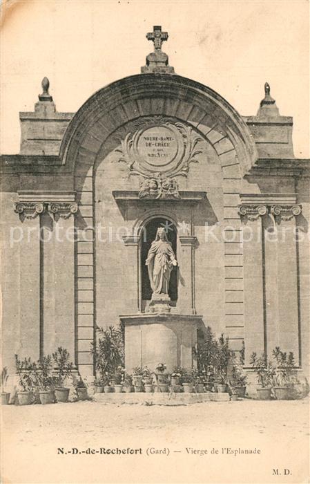 Rochefort-du-Gard Notre Dame de Rochefort Vierge de l'Esplanade