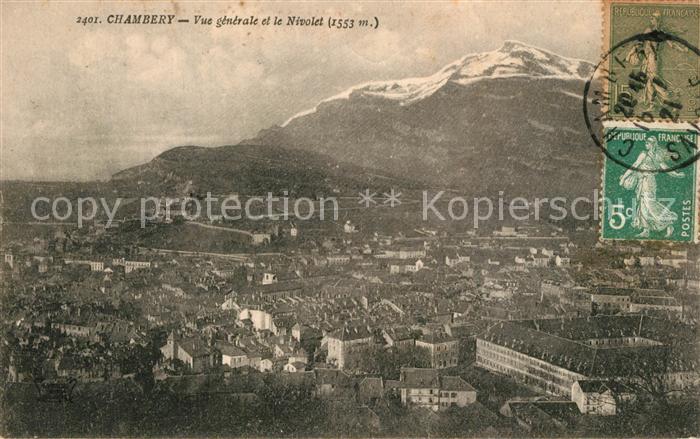 Chambery Savoie Vue generale et le Nivolet