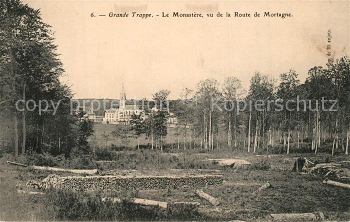Grande Trappe Le Monastere vu de la Route de Mortagne