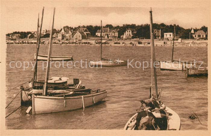 Pornichet La Plage vue de la Mer