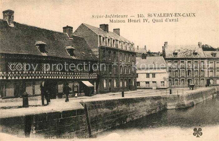 Saint-Valery-en-Caux Maison Henri IV Quai d aval