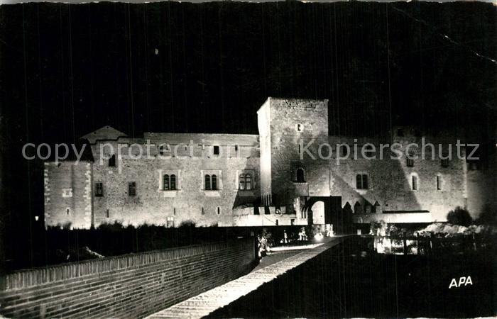 Perpignan Palais des Rois de Majorque la Nuit