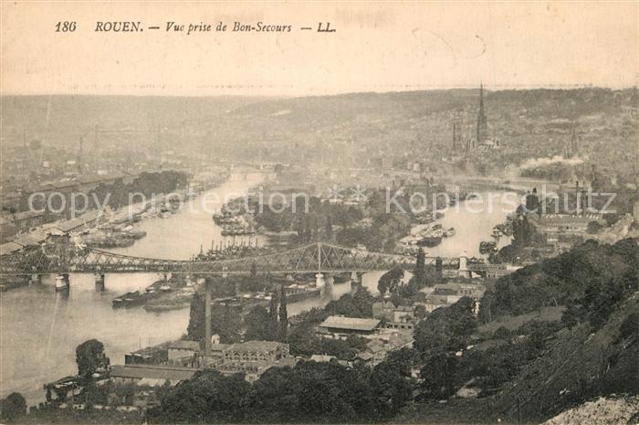 Rouen Vue prise de Bon Secours