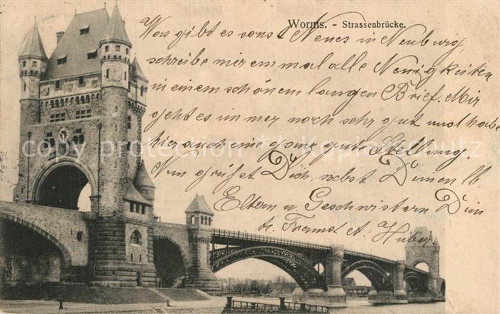 Worms Rhein Strassenbruecke