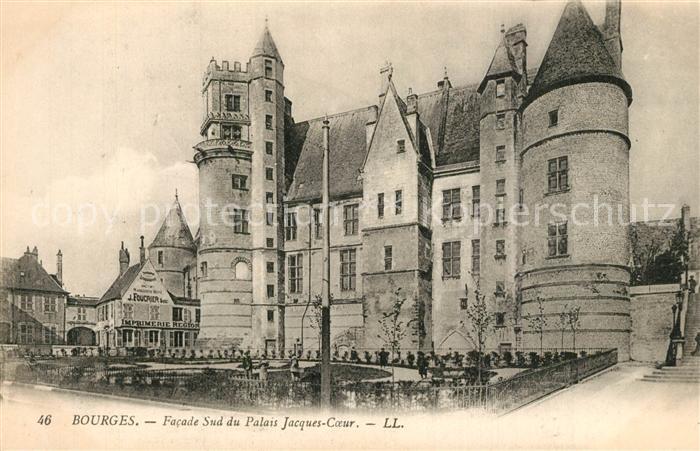 Bourges Facade Sud du Palais Jacques Coeur