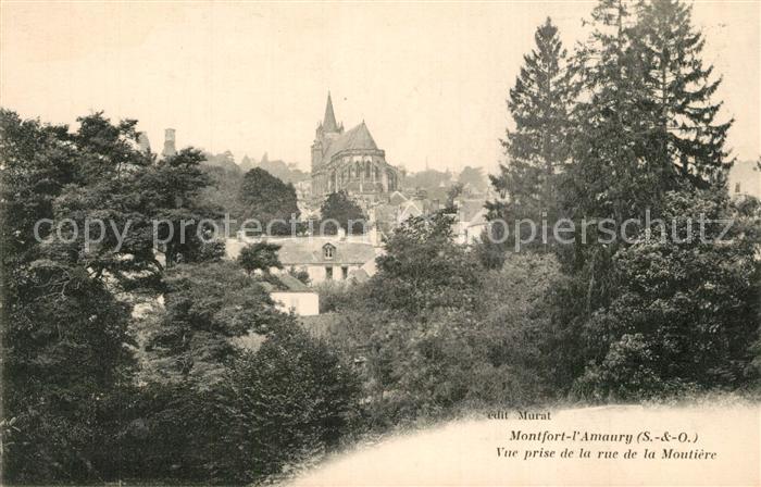Montfort-l Amaury Vue prise de la rue de la Moutiere