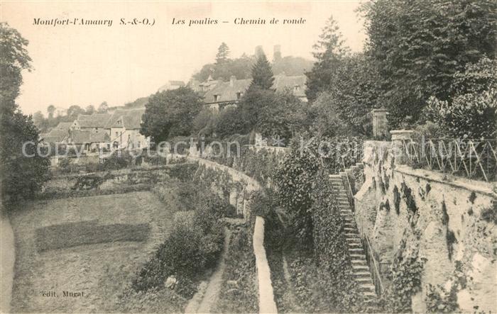 Montfort-l Amaury Les poulies Chemin de ronde