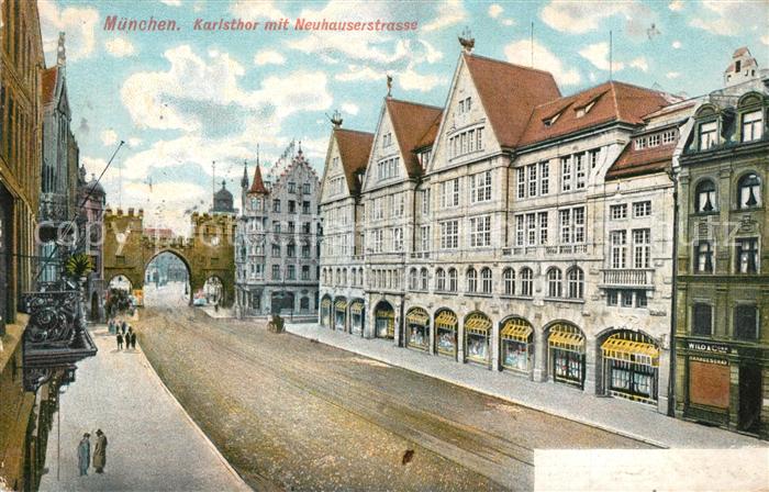 Muenchen Karlsthor mit Neuhauserstrasse