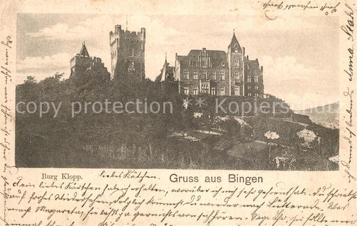 Bingen Rhein Burg Klopp