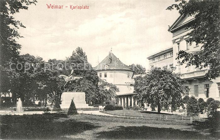 Weimar Thueringen Karlsplatz