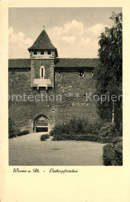 Worms Rhein Lutherpfoertchen