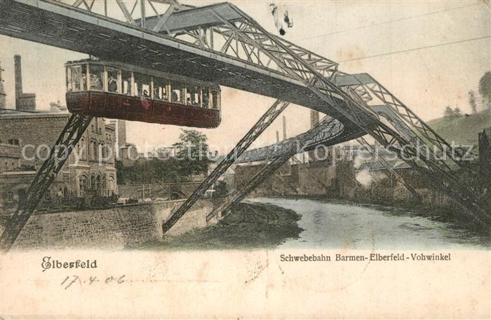 Elberfeld Wuppertal Schwebebahn Barmen Elberfeld Vohwinkel
